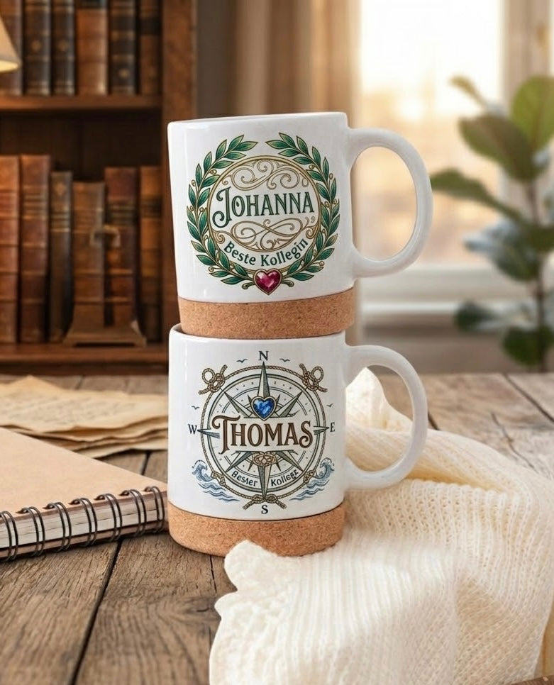 Mug personnalisé avec liège