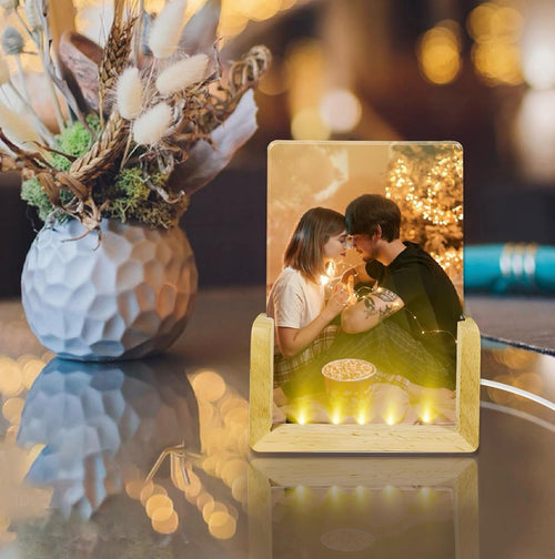 Cadre photo LED personnalisé