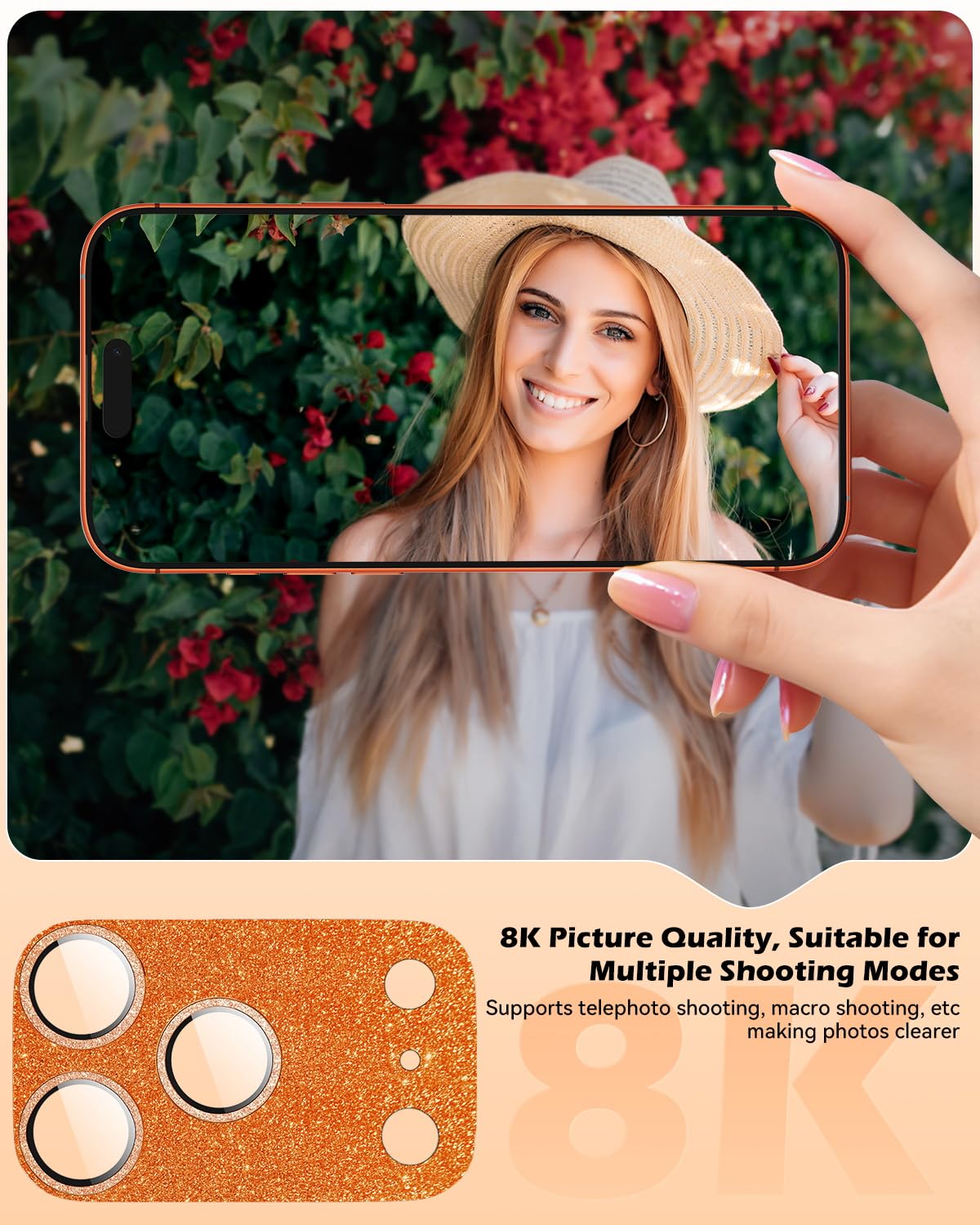 CloudValley Protection Objectif Caméra pour iPhone 17 Pro Max, 1:1 Invisible Ajustement Parfait, [AR+AF] Verre Trempé HD Clair, Cas de Téléphone Compatible, Facile à Installer, Argenté
