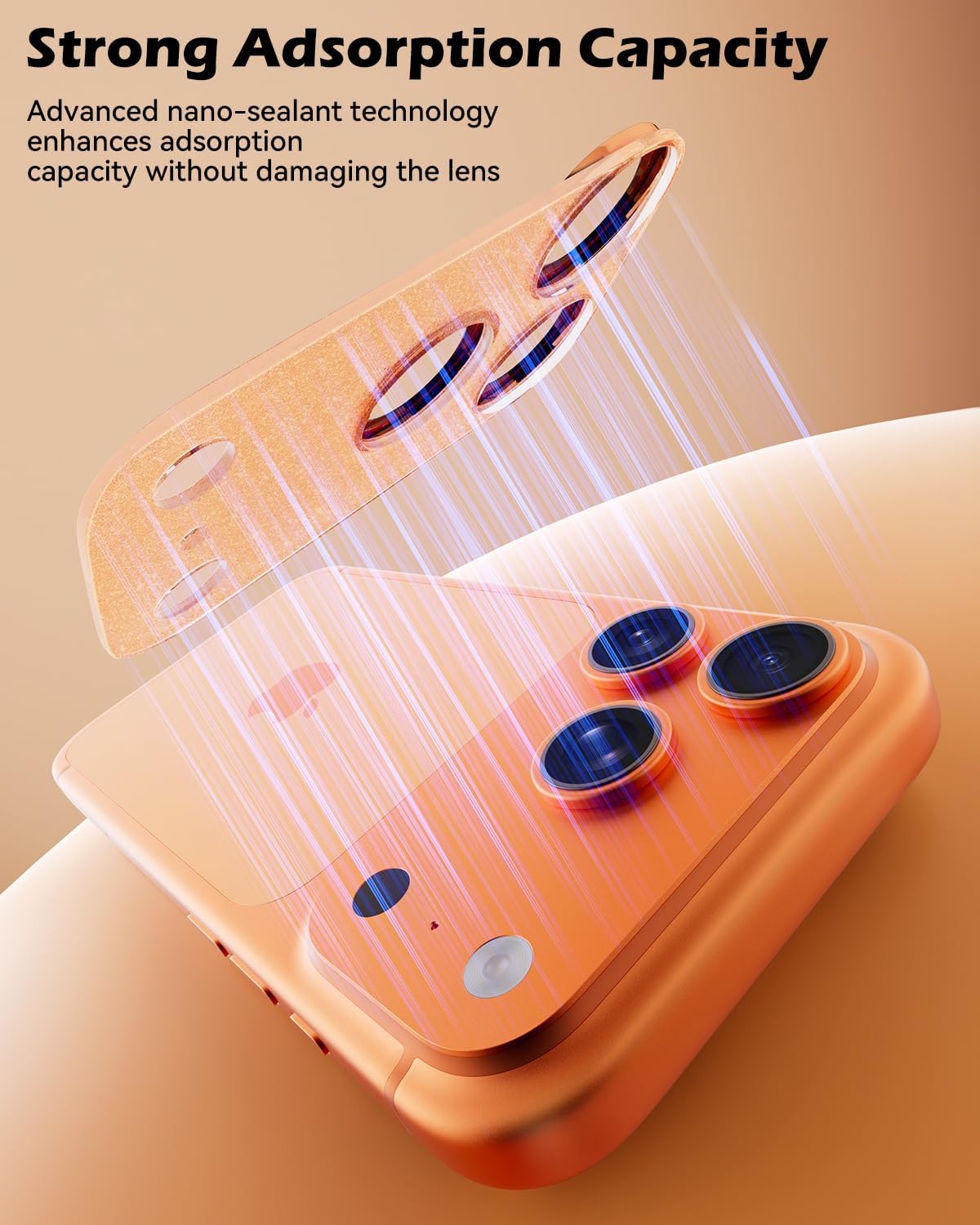 CloudValley Protection Objectif Caméra pour iPhone 17 Pro Max, 1:1 Invisible Ajustement Parfait, [AR+AF] Verre Trempé HD Clair, Cas de Téléphone Compatible, Facile à Installer, Argenté