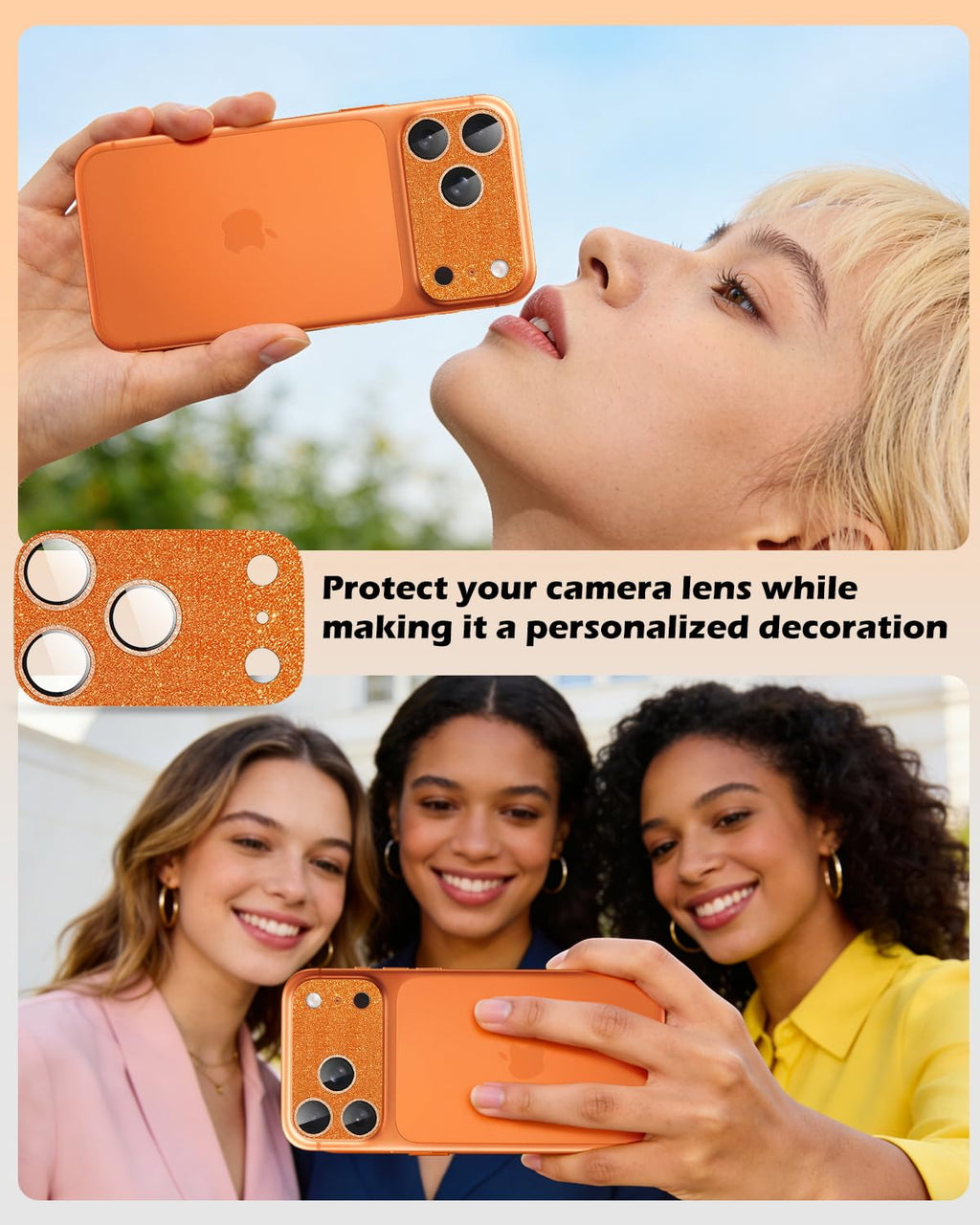CloudValley Protection Objectif Caméra pour iPhone 17 Pro Max, 1:1 Invisible Ajustement Parfait, [AR+AF] Verre Trempé HD Clair, Cas de Téléphone Compatible, Facile à Installer, Argenté
