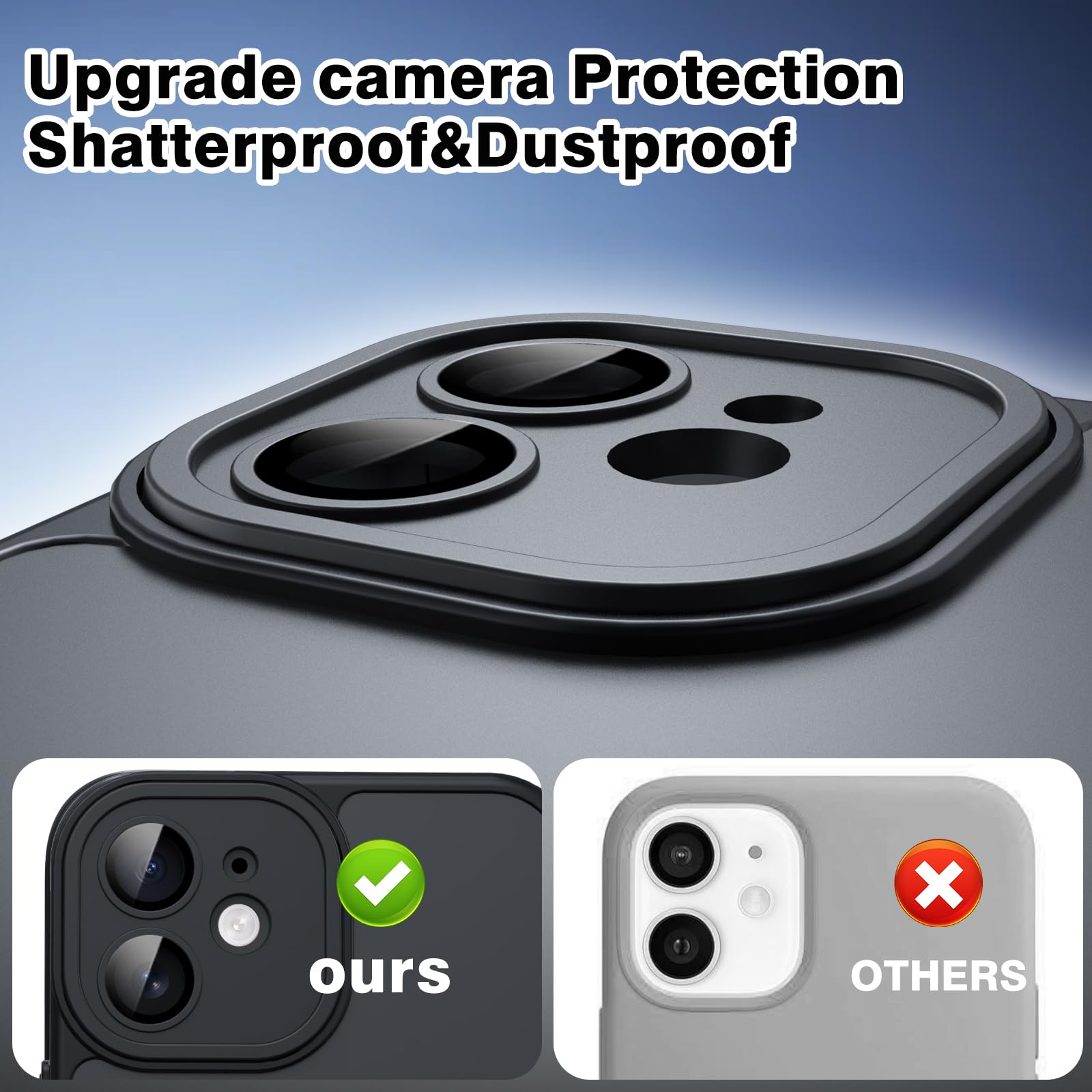 Nupcknn Magnétique Coque pour iPhone 17 Pro Max avec Magsafe et 3 Verre Trempé [HD+HD+Confidentialité][Caméra de Protection complète] Coque Antichoc translucide Mat arrière Anti-Rayures