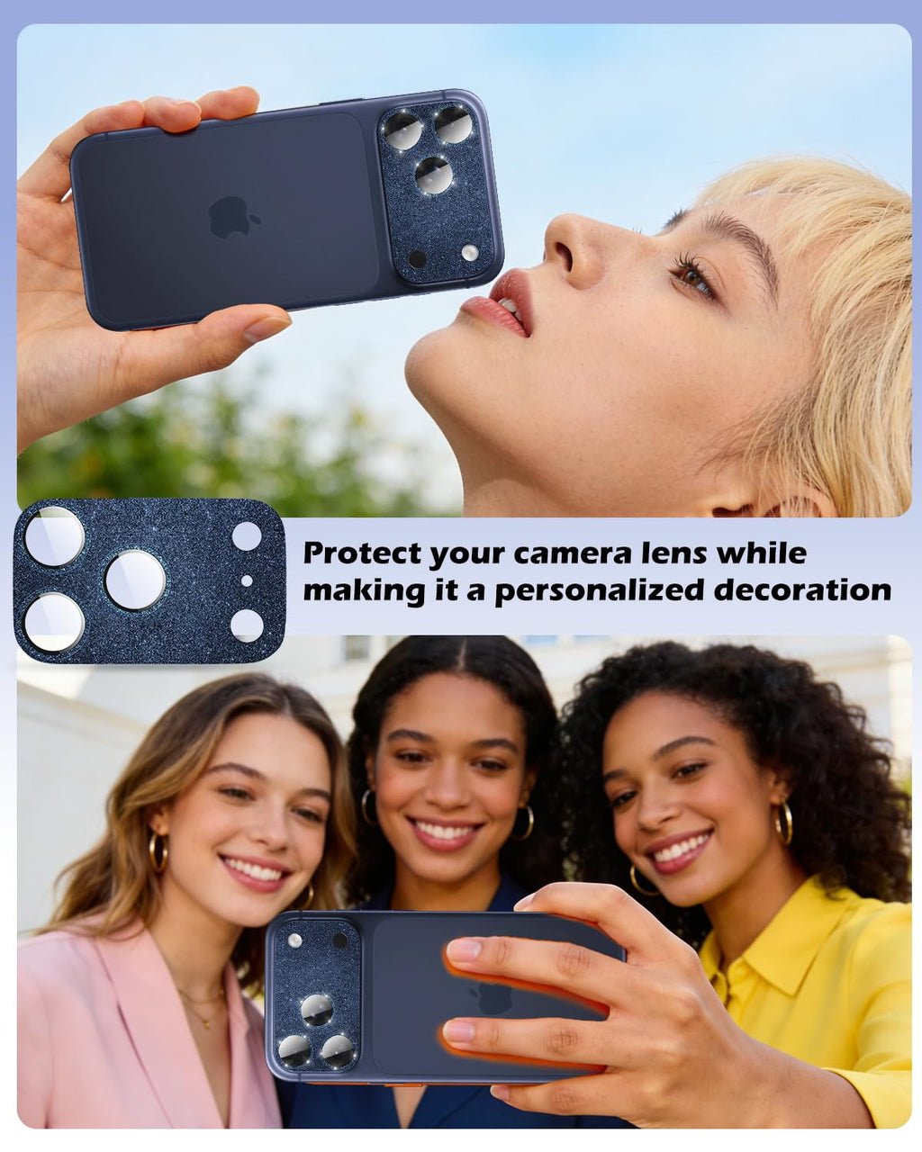 CloudValley Protection Objectif Caméra pour iPhone 17 Pro Max, 1:1 Invisible Ajustement Parfait, [AR+AF] Verre Trempé HD Clair, Cas de Téléphone Compatible, Facile à Installer, Argenté
